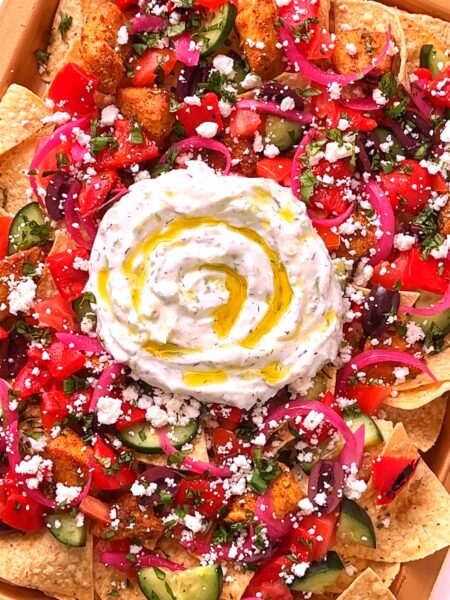 Greek Style Nachos