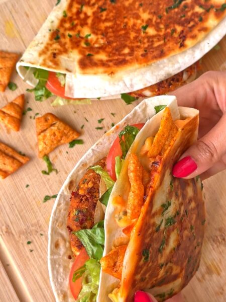 Vegan Cheeseburger Wrap