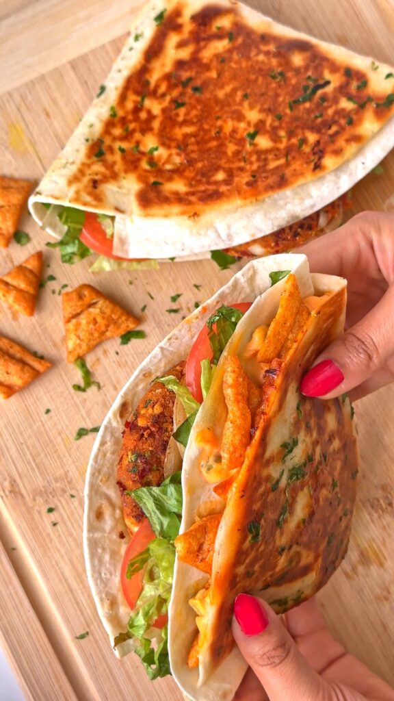 Vegan Cheeseburger Wrap