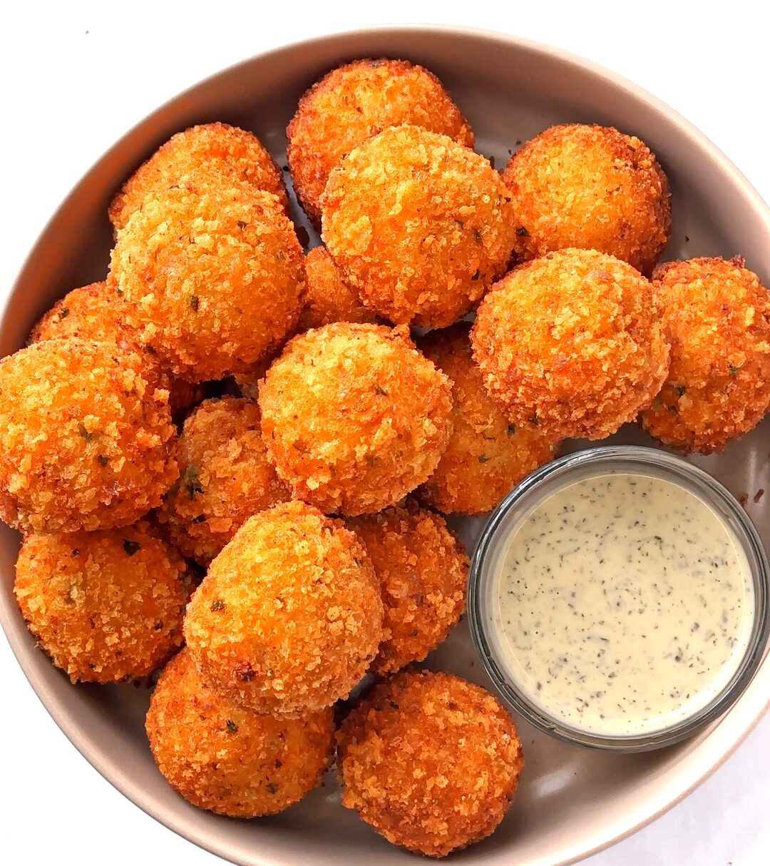 Crispy Buffalo Chicken Potato Balls