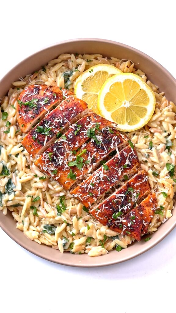 Lemon Pepper Chicken Orzo