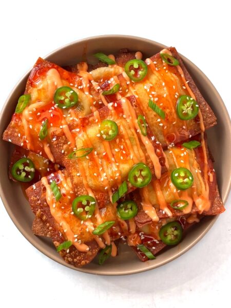 Crispy Crab Rangoon Nachos