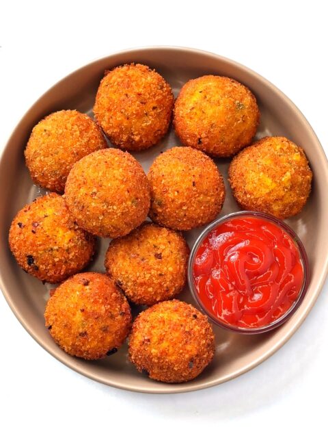 Crispy Chicken Corn Cheese Balls